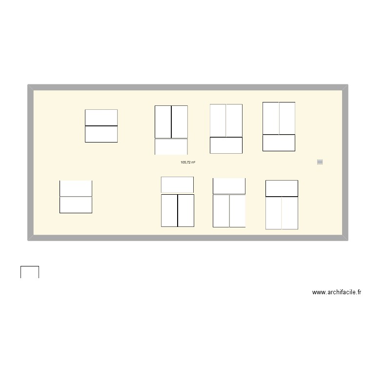 sara et nour. Plan de 1 pièce et 106 m2