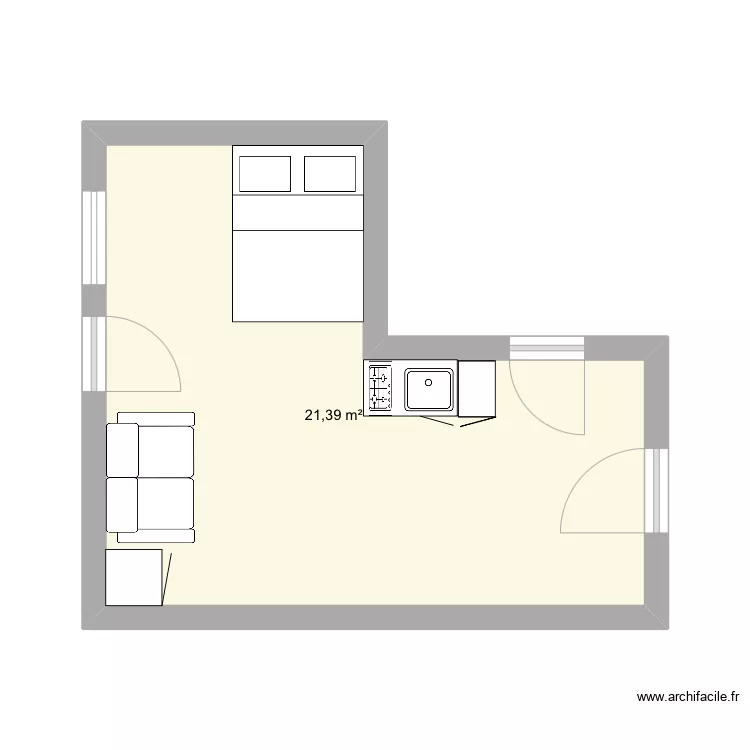 Appart Loïs. Plan de Appart Loïs. Plan de