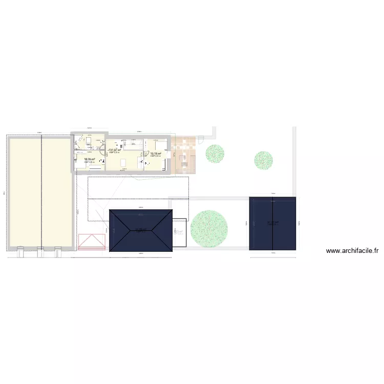 ATELIER sdb accessible hors ch salon ct jardin garage sens route1. Plan de 13  et 524 m²