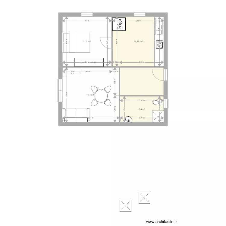 maison m. Plan de maison m. Plan de