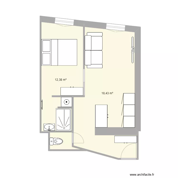 barla n1 ter. Plan de 2 et 31 m² barla n1 ter. Plan de 2 et 31 m²