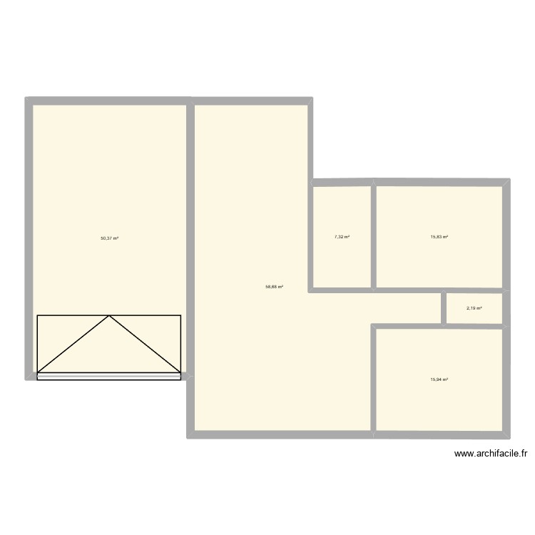 yut. Plan de 0 pièce et 0 m2