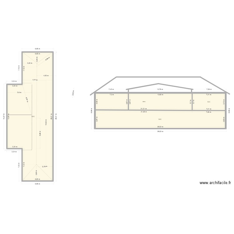 grg. Plan de 4 pièces et 449 m2