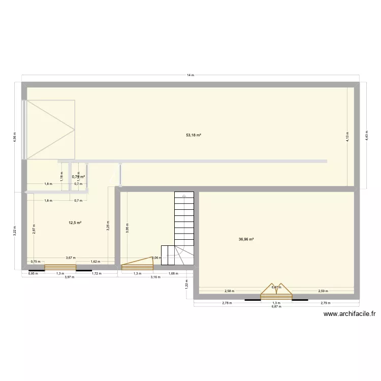 MnSNE2. Plan de 4  et 103 m²