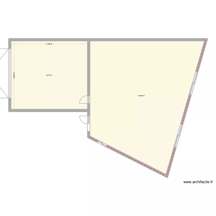 Maison de gr&eacute;sy. Plan de 