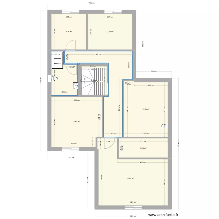 ETAGE BOIS LEROI. Plan de 