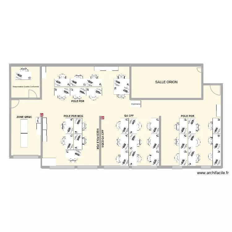 bureau open space. Plan de 3 et 194 m² bureau open space. Plan de 3 et 194 m²