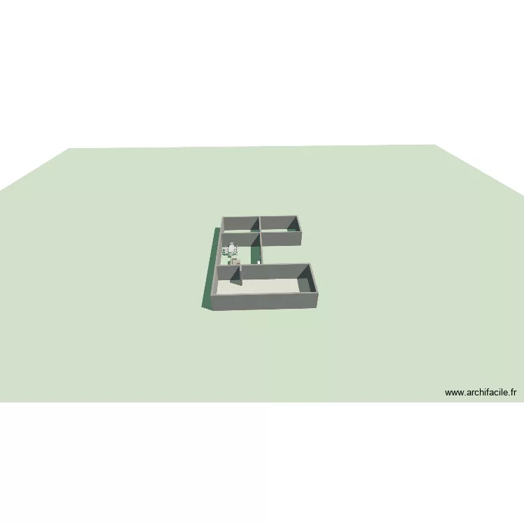 Beta1. Plan de 1  et 68 m²