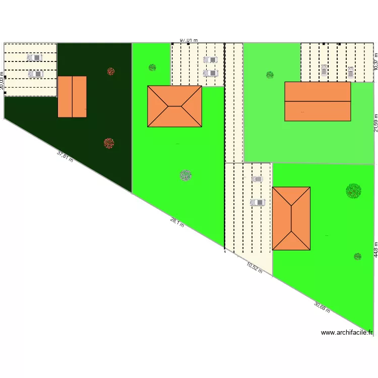 plan fafa. Plan de 8  et 4690 m²
