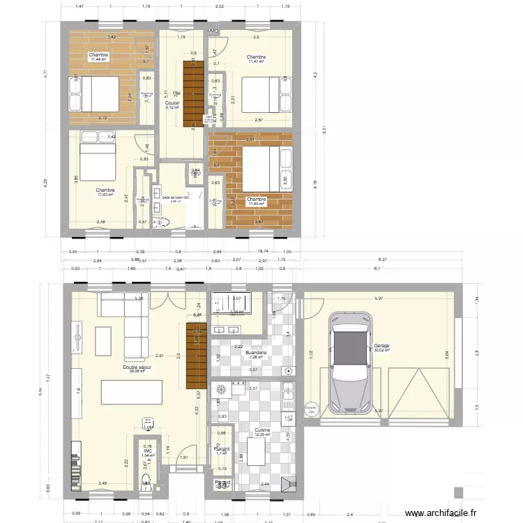 Future maison 2. Plan de 23 Pièces et 160 m² Future maison 2. Plan de 23 Pièces et 160 m²