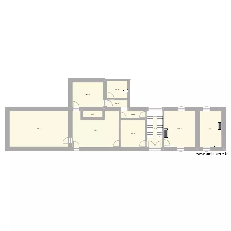 Maison Modifi&eacute;e. Plan de 11  et 161 m²