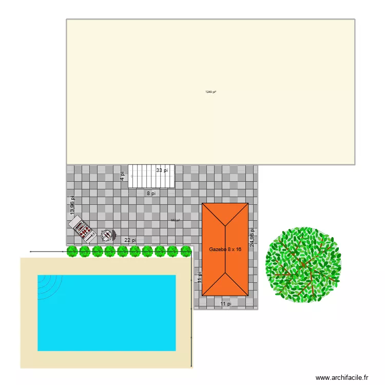 Marie-Aube. Plan de 2 et 170 m² Marie-Aube. Plan de 2 et 170 m²
