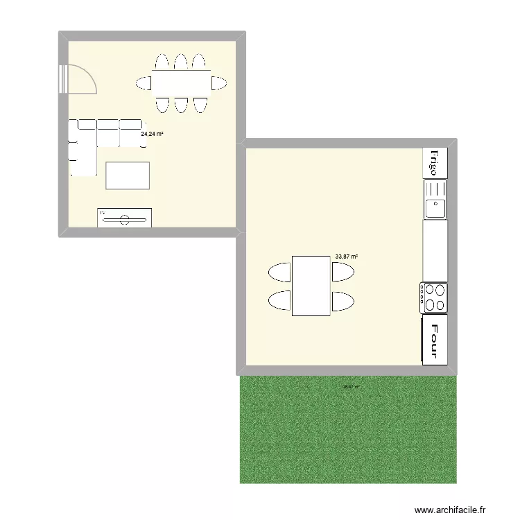 Ma maison. Plan de 2 et 58 m² Ma maison. Plan de 2 et 58 m²