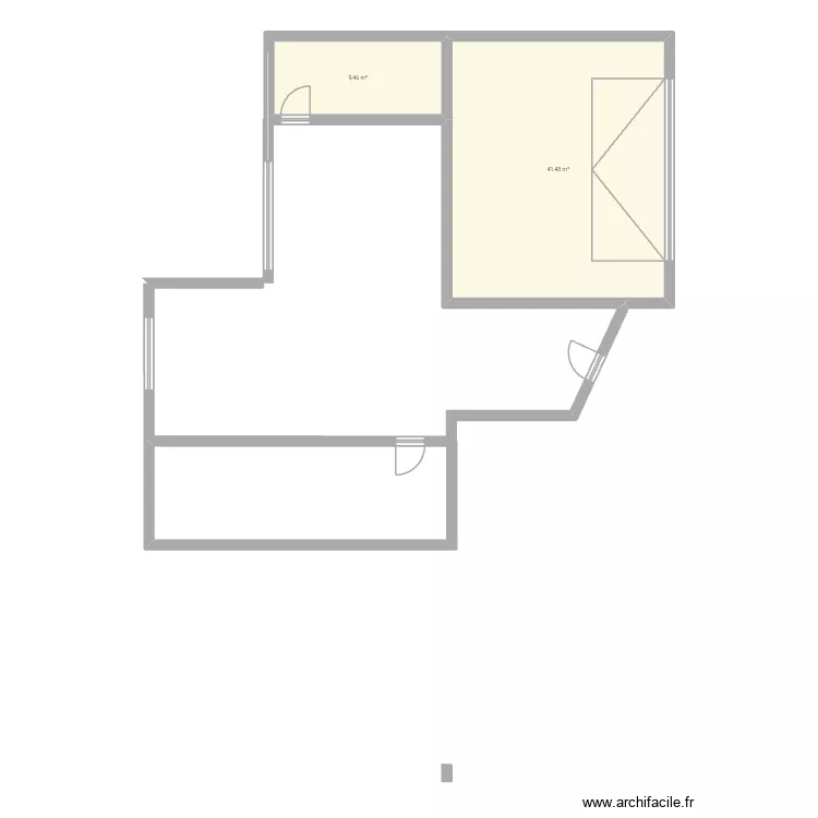Plan ked. Plan de 2  et 51 m²