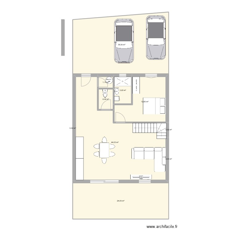 maison maman. Plan de 10 pièces et 126 m2