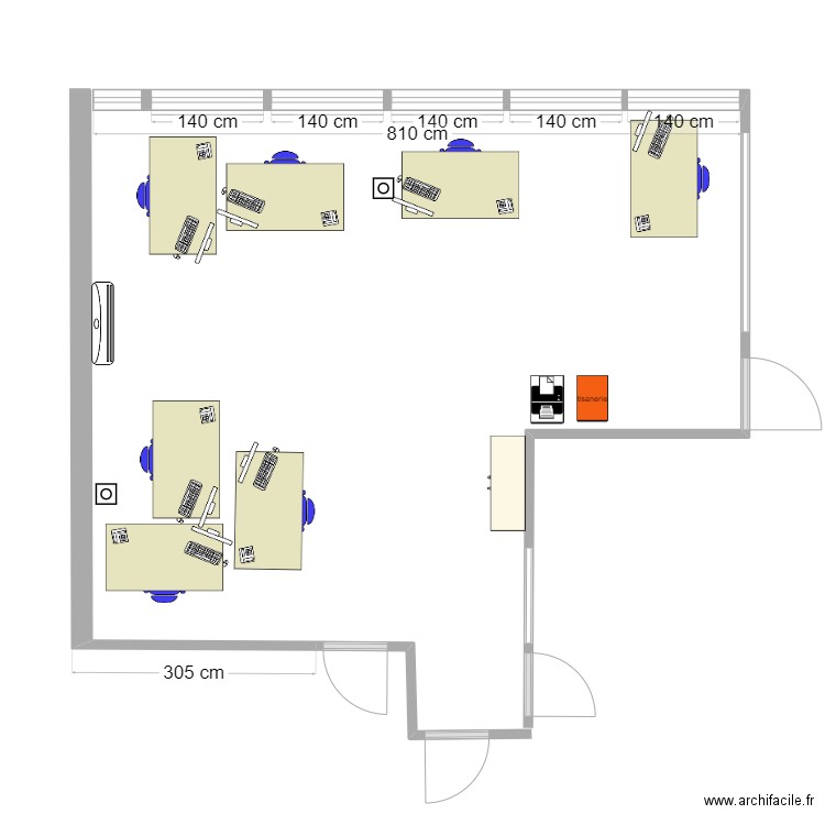 BUREAU2. Plan de 0 pièce et 0 m2