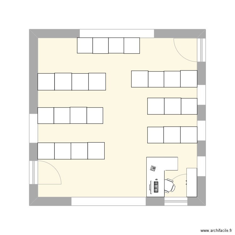 Classe de Magali . Plan de 0 pièce et 0 m2