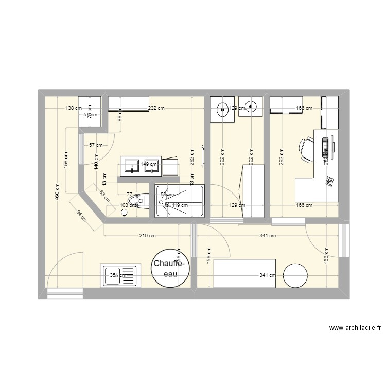 salle de bain 3. Plan de 0 pièce et 0 m2