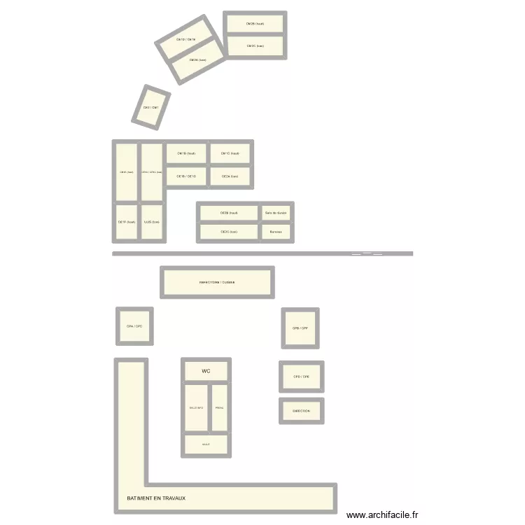EEPU JEAN MACE RENTREE 2026. Plan de 27  et 197 m²