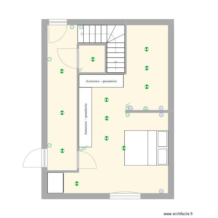 VOYAU. Plan de 3 pièces et 41 m2