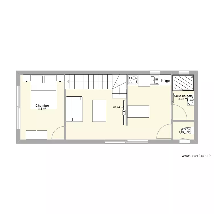 toeufles grand. Plan de 4 et 34 m² toeufles grand. Plan de 4 et 34 m²