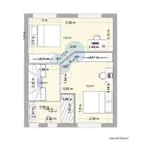 Nouveau plan &eacute;tage 2 chambres