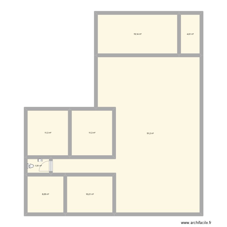 M02. Plan de 8 pièces et 158 m2
