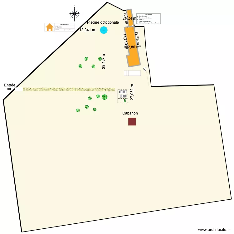 plan de masse les vechenneries . Plan de 