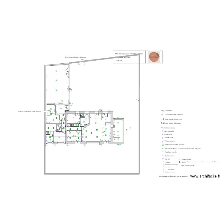 plan electricite la jarrie 02.11. Plan de 0 pièce et 0 m2