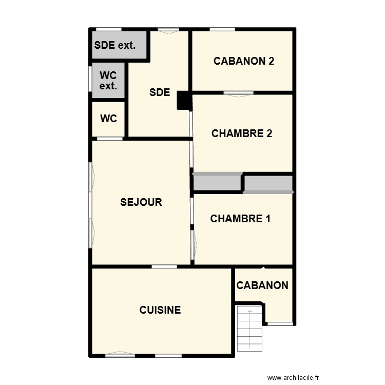 GERMOND plomb. Plan de 14 pièces et 69 m2