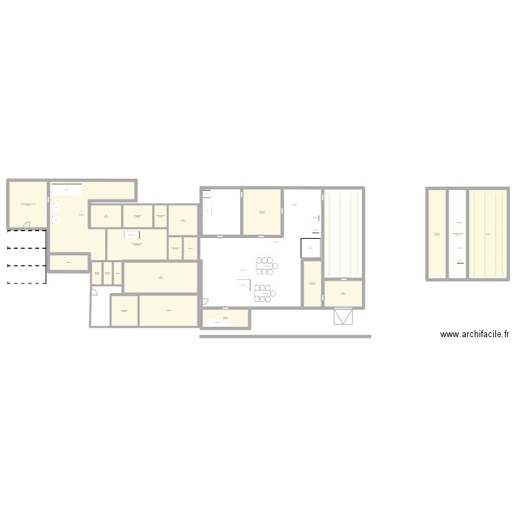 Albacore3. Plan de 23 pièces et 494 m2