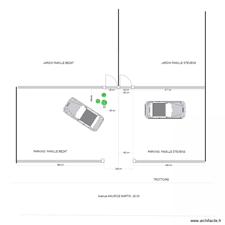 PARKING  Maurice Martin 28-30 Abatilles situation 01/08/25 Version 2. Plan de 