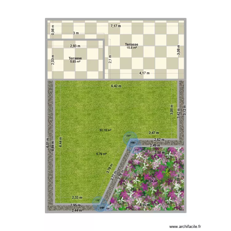 Exterieur_Jardin. Plan de 5 Pièces et 69 m²
