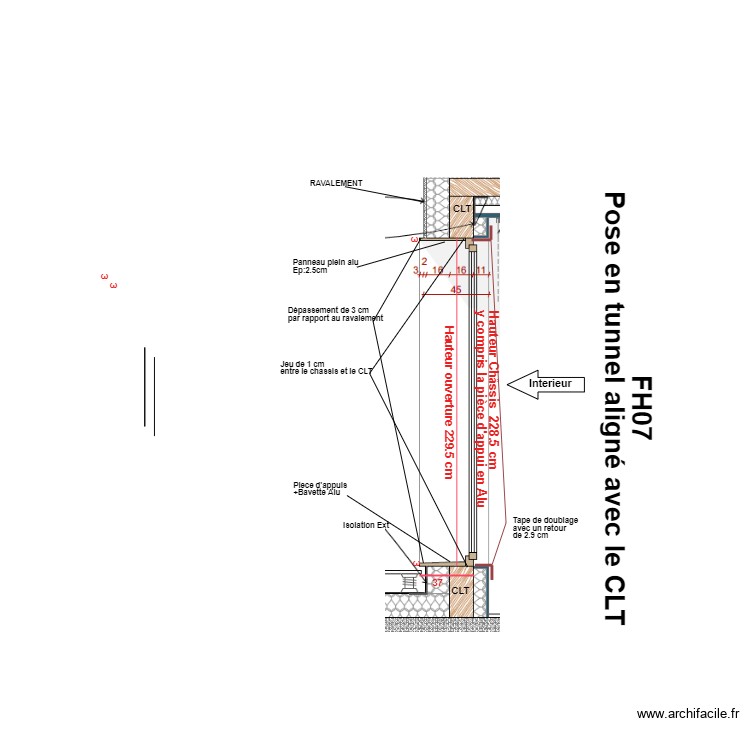 FH07 coupe en hauteur. Plan de 0 pièce et 0 m2