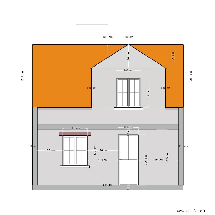 dependance coupe nord. Plan de 0 pièce et 0 m2