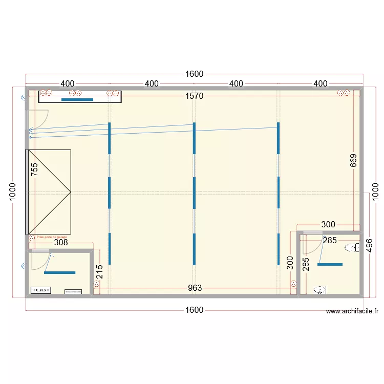 Hangard camping. Plan de 