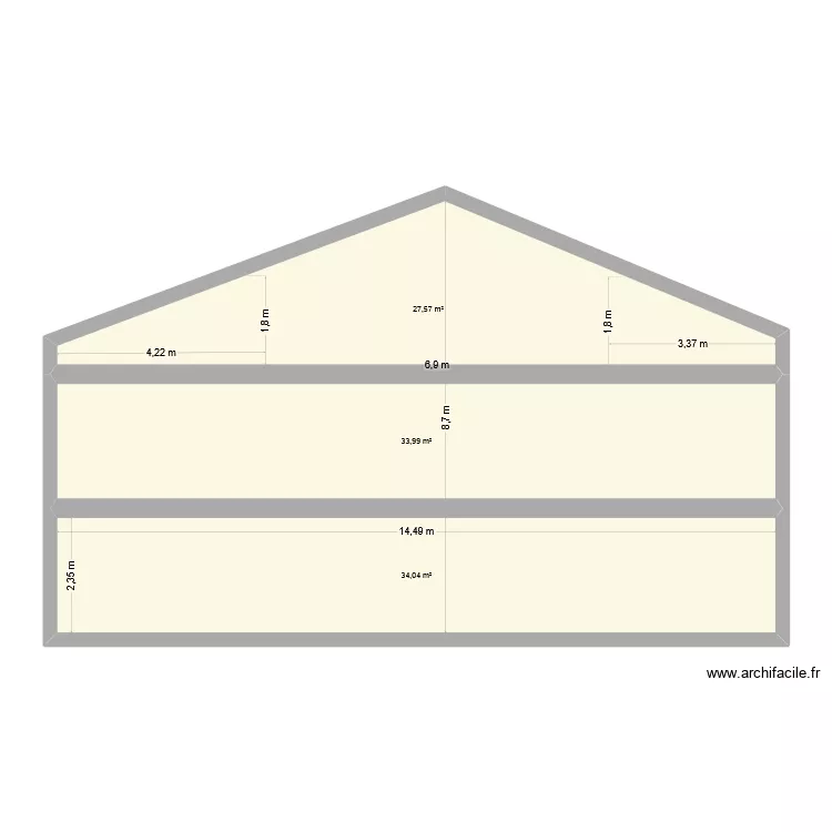 pignon patou. Plan de 3 et 96 m² pignon patou. Plan de 3 et 96 m²