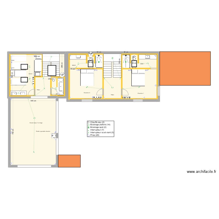 GERM 1ER V2. Plan de 10 pièces et 146 m2