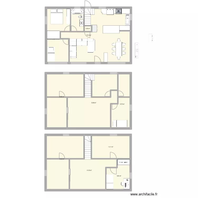 Plan  ma Maison. Plan de 9  et 213 m²