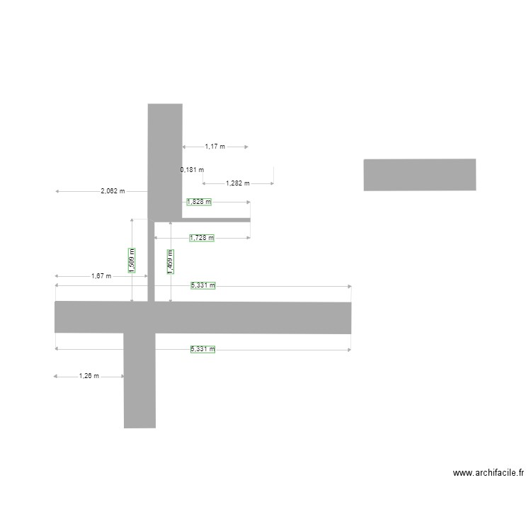 Passage eaux usées. Plan de 0 pièce et 0 m2