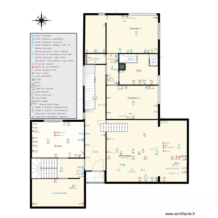Home (Sch&eacute;ma &eacute;lectrique) v2.14. Plan de 