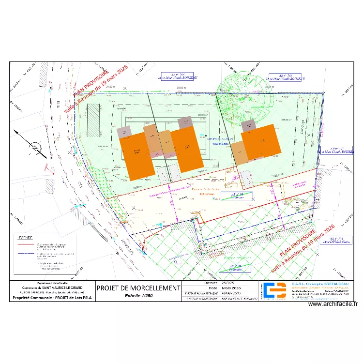 ST Maurice le Girard - PSLA. Plan de 