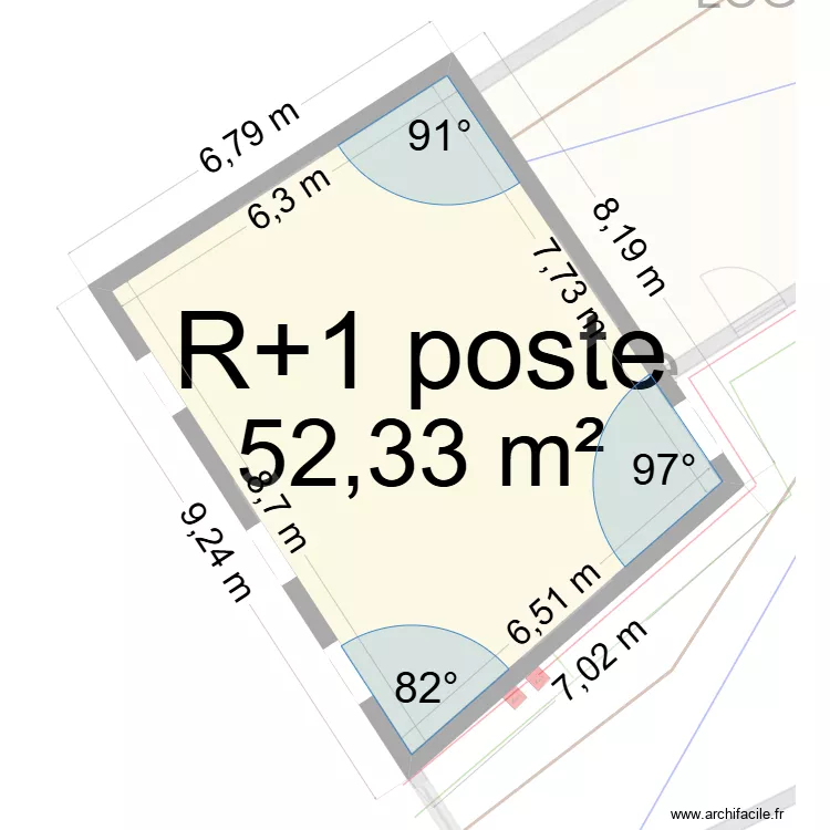 VILLERS AVANT DIVISION. Plan de 5  et 215 m²