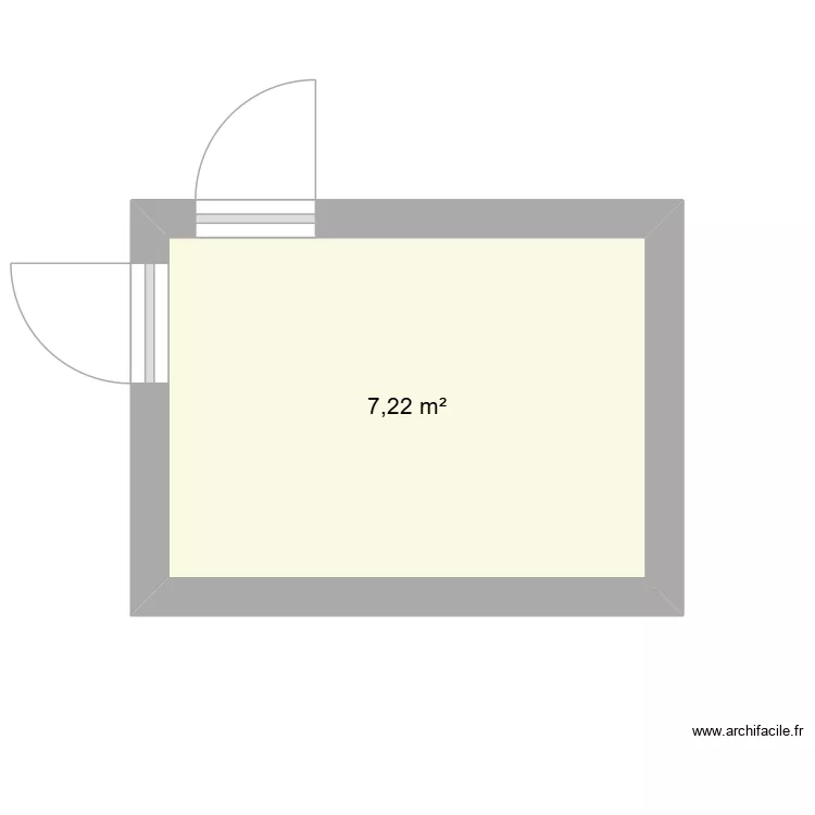 BUANDERIE. Plan de 1  et 7 m²