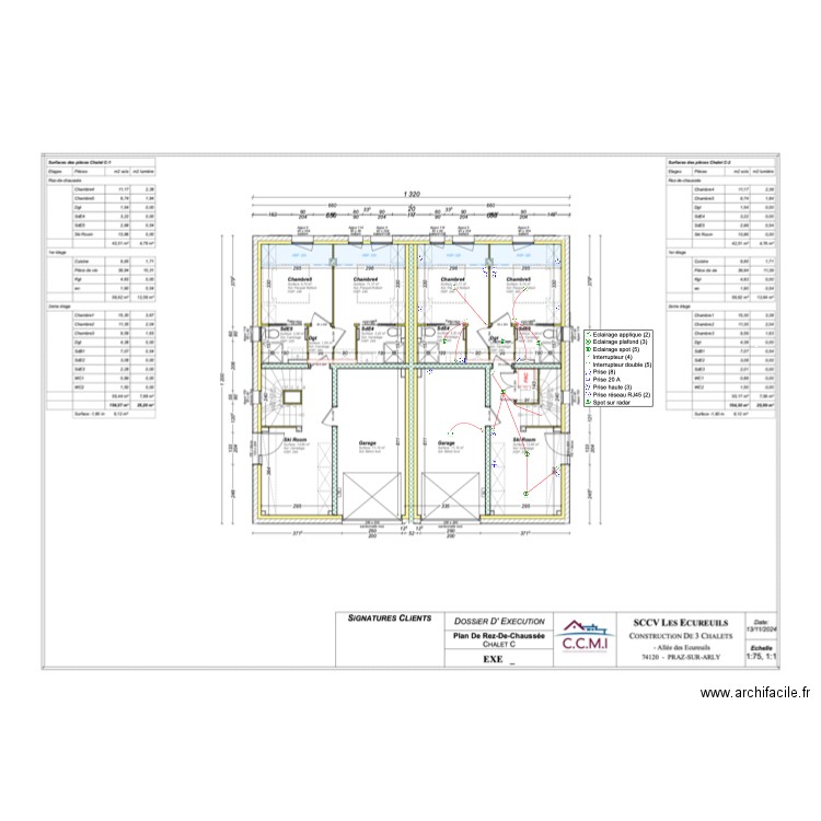 rdc chalet C. Plan de 0 pièce et 0 m2