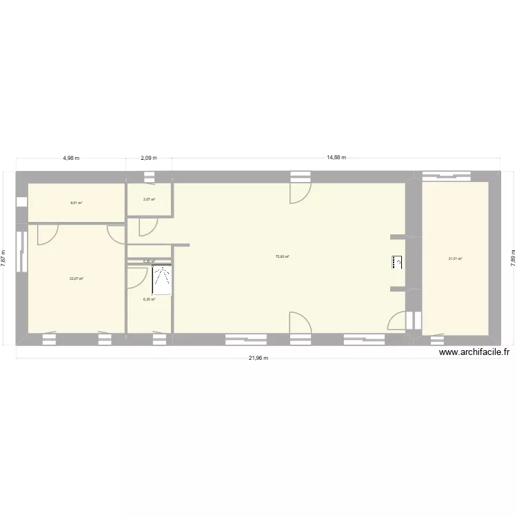 christophe7. Plan de 7 pièces et 137 m²