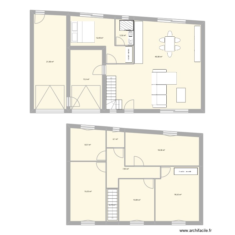 MAISON 2. Plan de 0 pièce et 0 m2