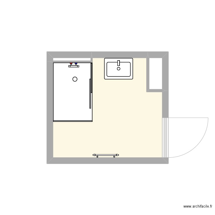 Marchal Nancy. Plan de 3 pièces et 4 m2