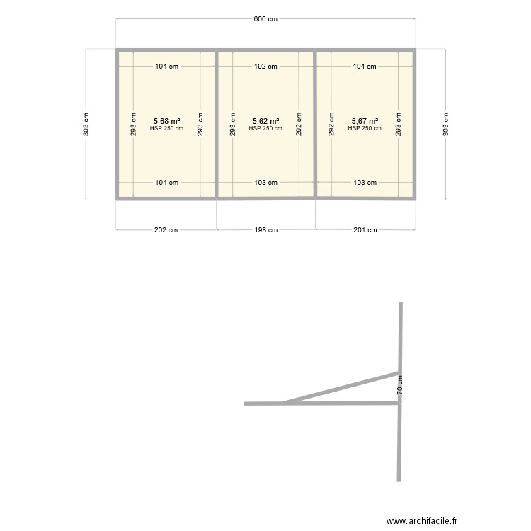 carport. Plan de 0 pièce et 0 m2