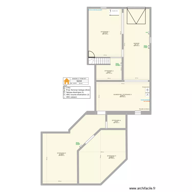 Maison tronchot 2. Plan de 
